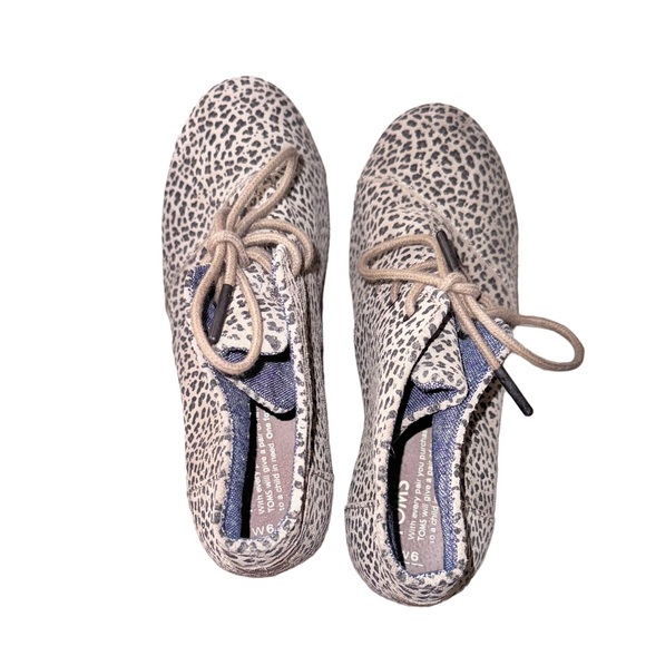 Mint 🔥 TOMS CHEETAH wedge ankle boots booties women’s size 6 - Picture 9 of 12